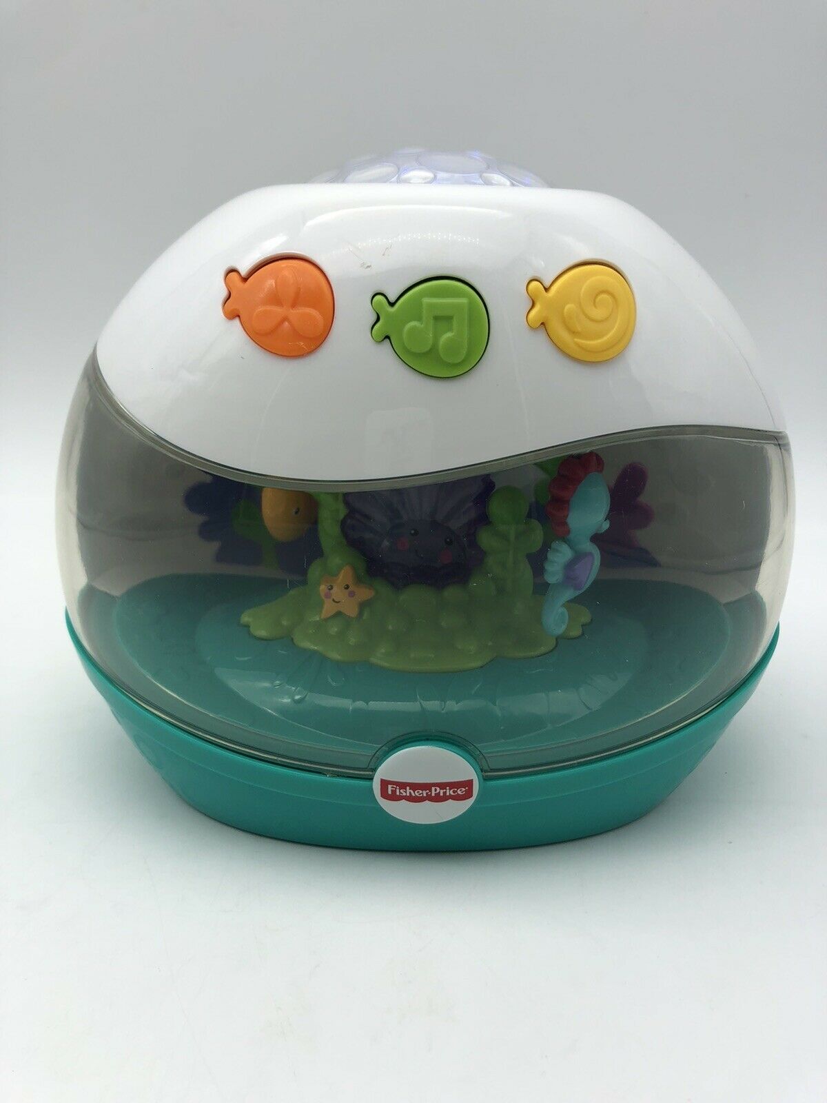 Fisher Price Calming Seas Projection Soother Fish Bowl Aquarium Tested & Works