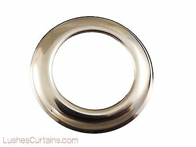 Curtain Drapery Chrome Metal Grommets Washer #12 Inner Diameter 1-9/16" Pack Of