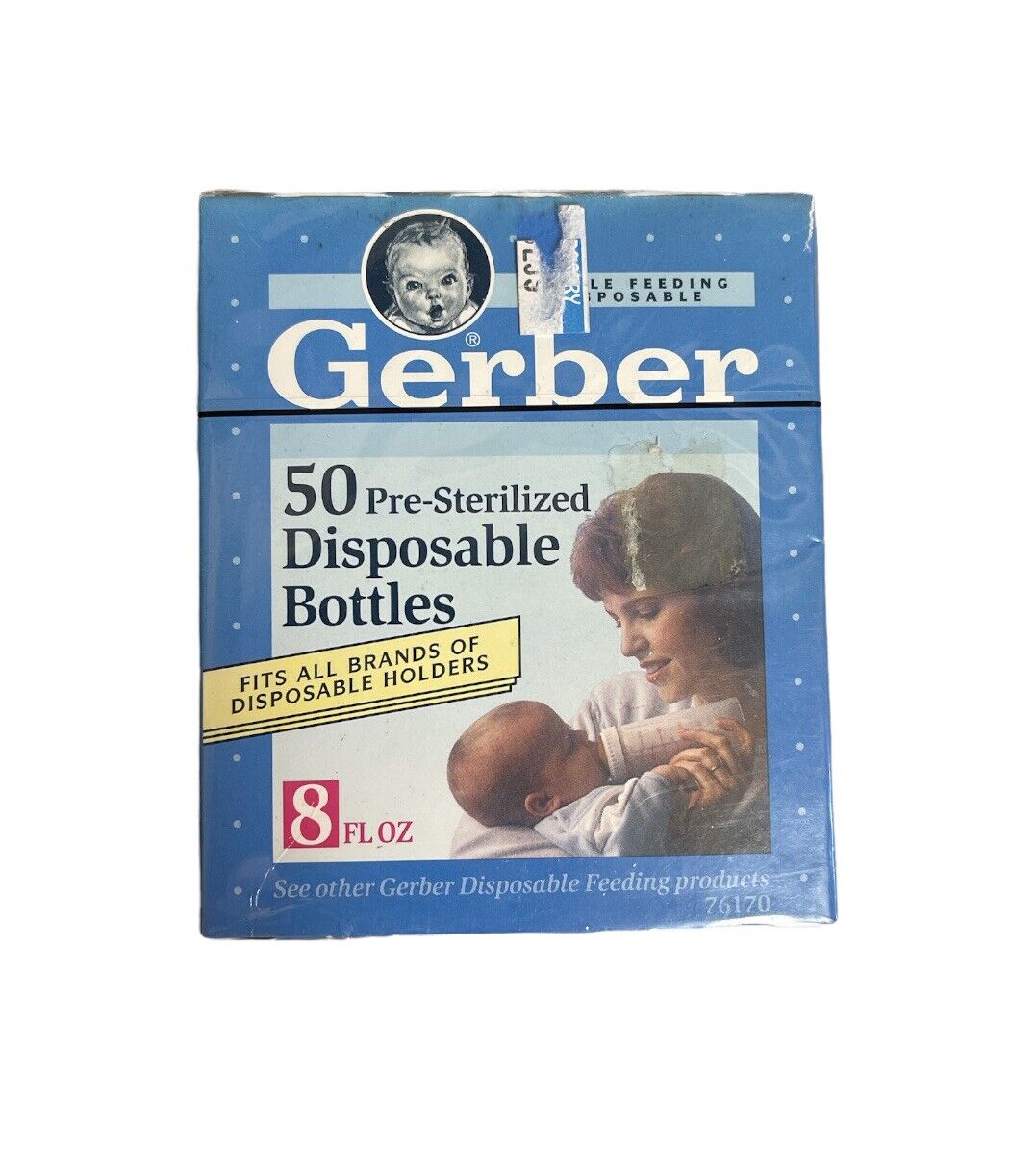 Gerber 50 Pre-sterilized Disposable Bottles Fits All Brands Vintage 1992