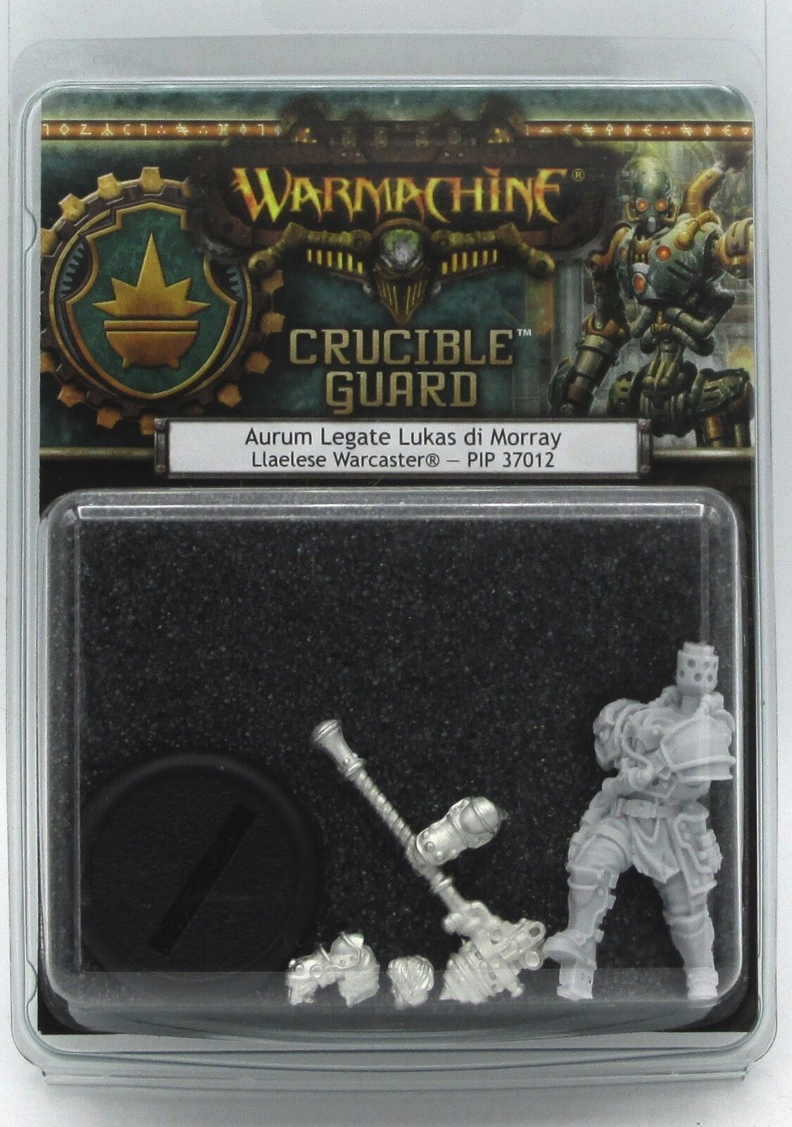 Warmachine Pip37012 Aurum Legate Lukas Di Morray Warcaster (golden Crucible) Nib