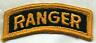 Vietnam Era Us Army Yellow & Black Ranger Tab Patch