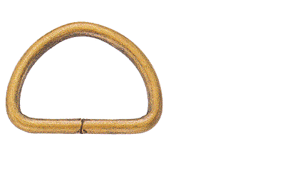 5ea 2" Welded Steel D-rings Brass Plate 3250stbp