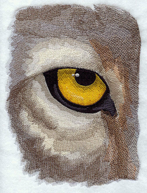 Embroidered Sweatshirt - Eye Of The Wolf J2237