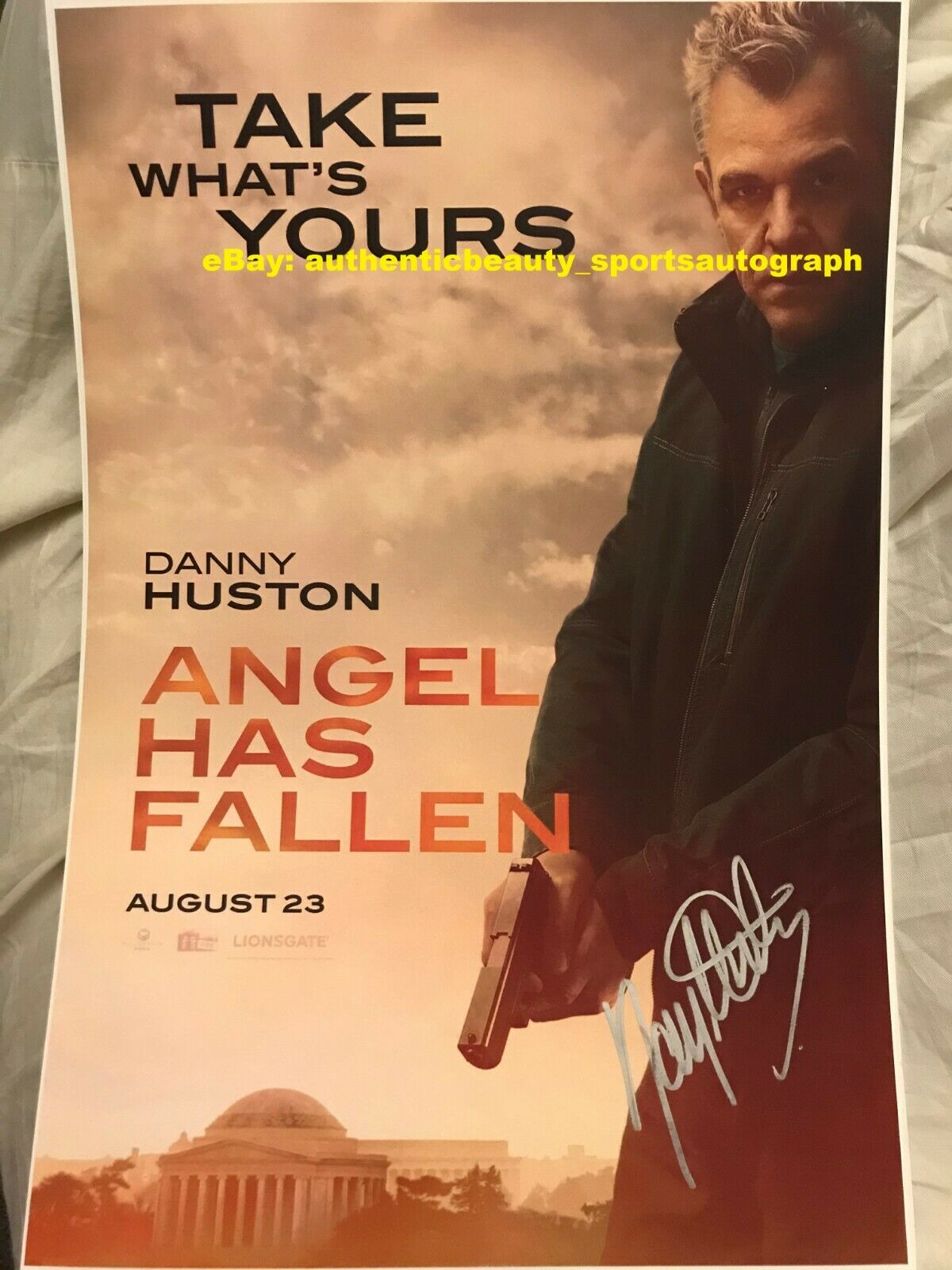 Danny Huston Angel Has Fallen Wade Jennings Villain Movie Signed 12x18 Reprint