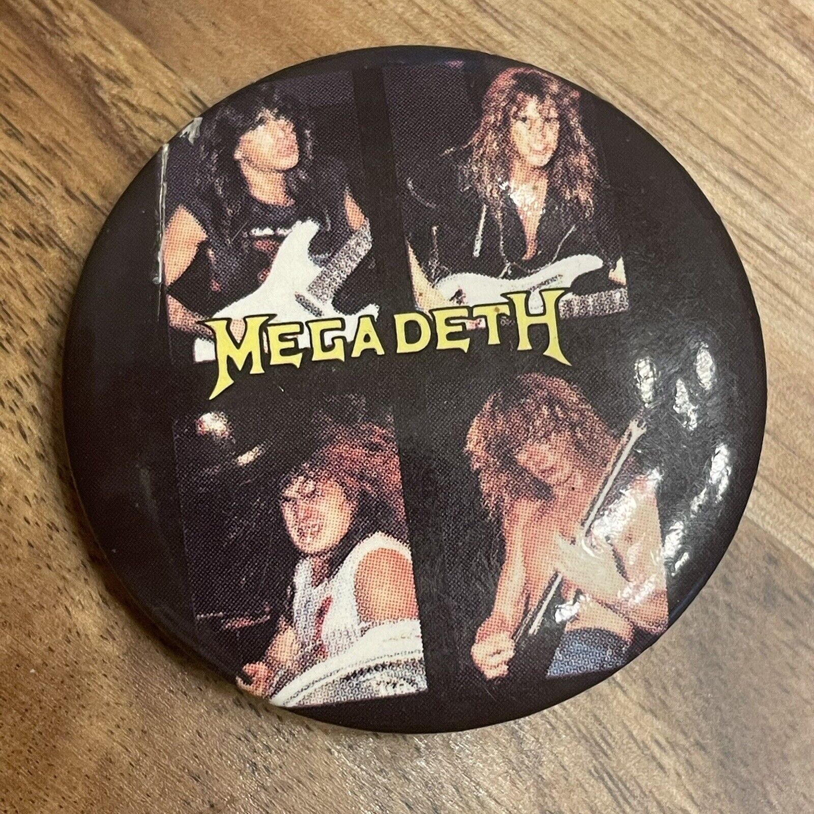 Vintage Megadeth Mary Jane Promo Button Badge Pin Metallica 1988 Slayer *read