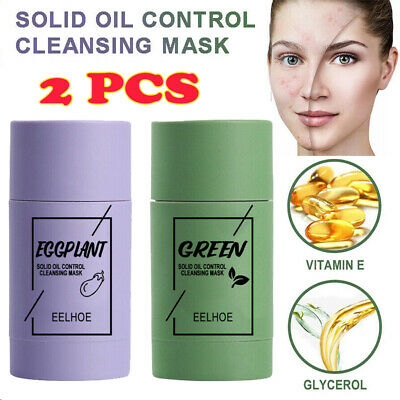 Green Tea Purifying Clay Stick Mask Anti-acne Deep Cleansing -oil Control Beauty