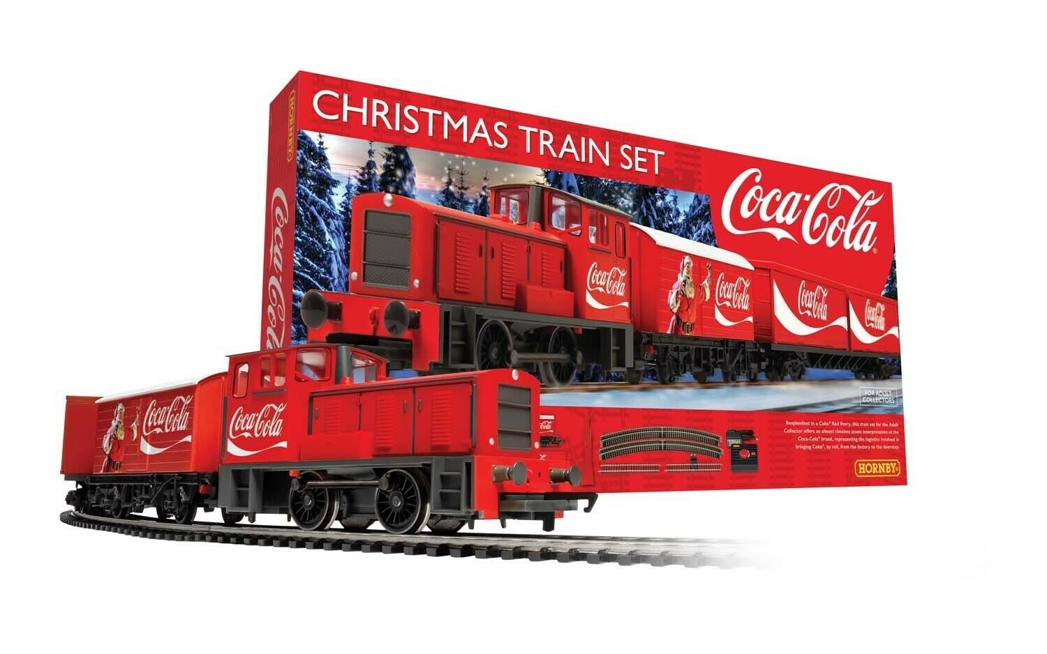 Hornby R1233 Coca Cola Christmas Train Set 1:76 Scale Steam Locomotive Oo Gauge