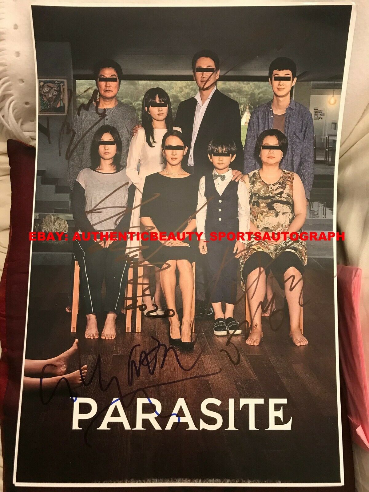 Parasite Korea Movie Oscar Winner Signed Bong Joon-ho Song Kang-ho 12x18 Reprint