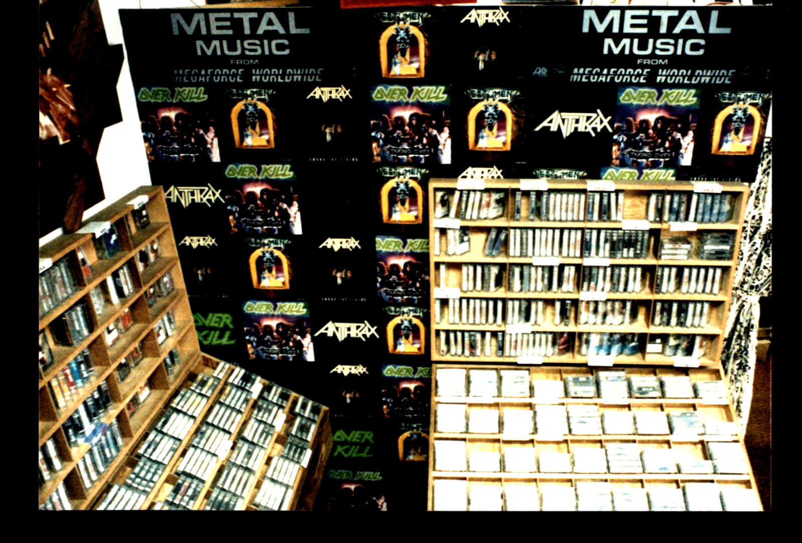 Vintage Store Display Photo Metal Music Anthrax Overkill Testament