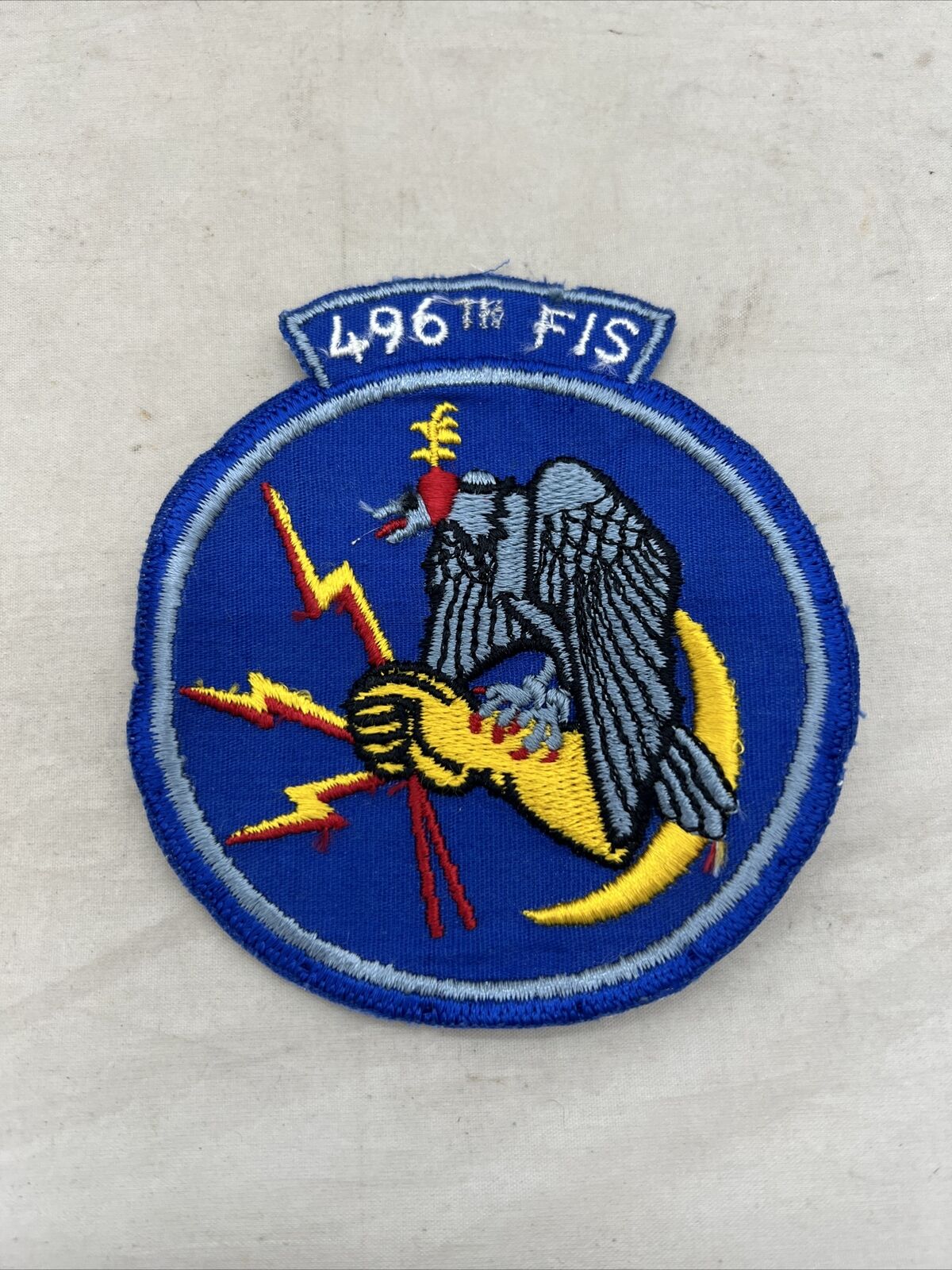 Usaf 496th Fighter Interceptor Squadron Patch Twill (n362