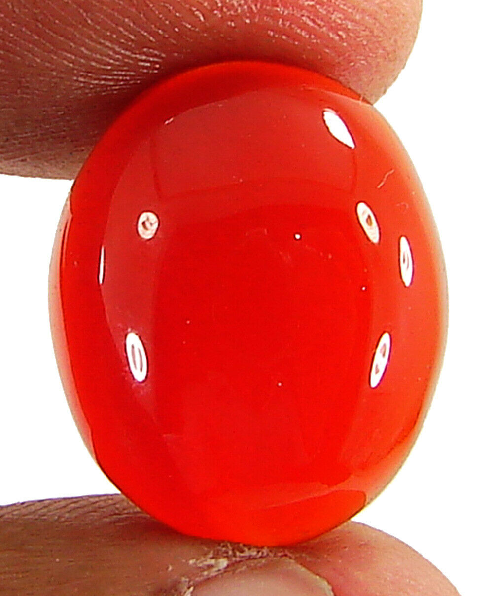 14.75 Ct Natural Orange Carnelian Loose Gemstone Cabochon Healing Stone - Zs2173