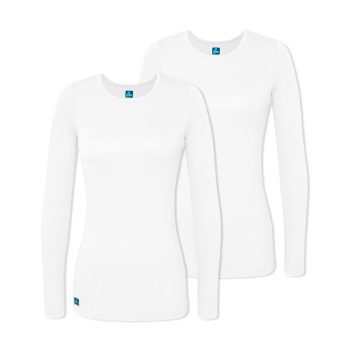 Adar 2 Pack Women's Comfort Long Sleeve T-shirt/underscrub Tee
