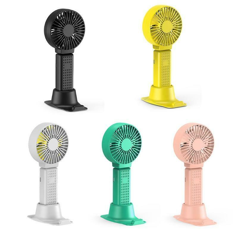 Handheld Fan Quiet Mini Usb Rechargeable Fan Battery Operated Phone Holder