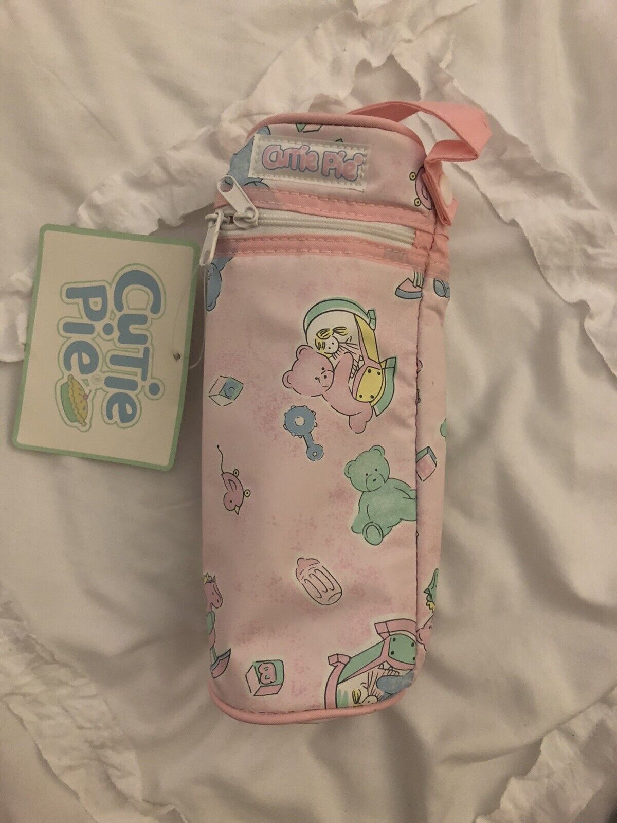 Cutie Pie Pink Insulated Baby Bottle Bag