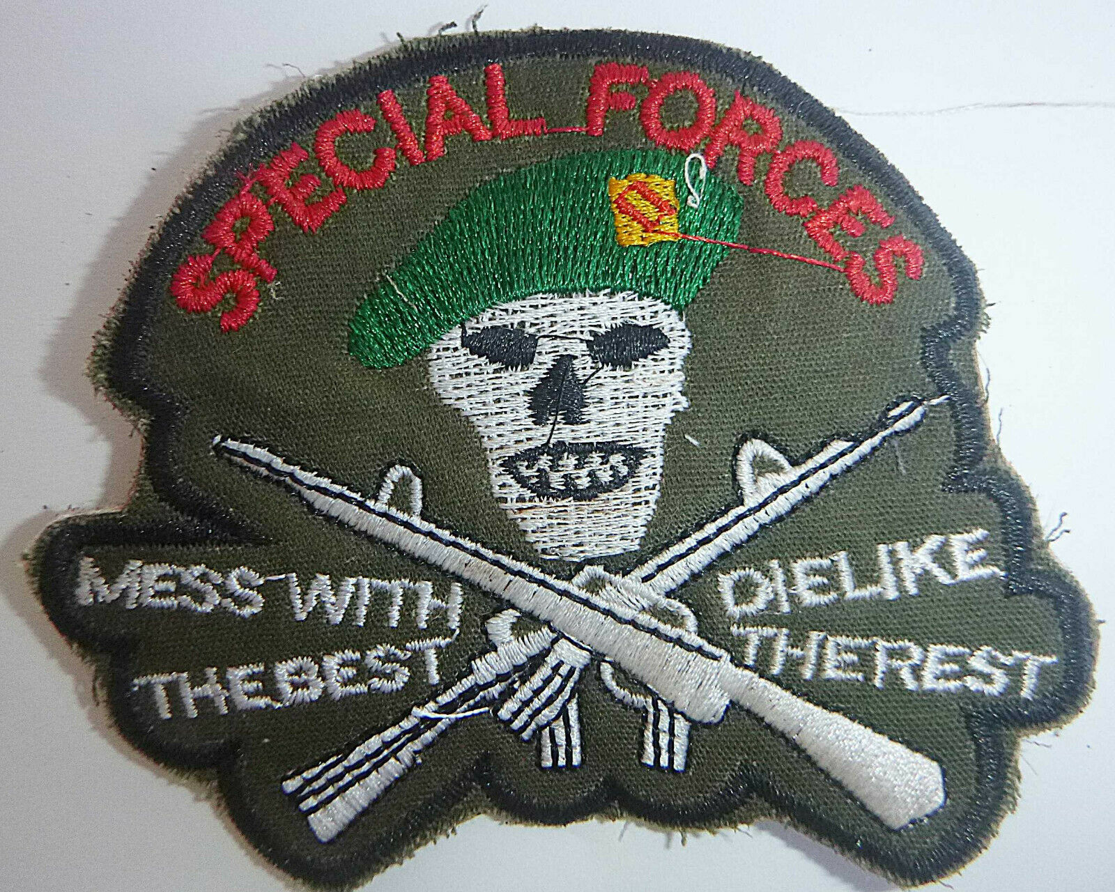 Patch - Mess With The Best - Die Like The Rest - Macv Ussf - Vietnam War - 2655