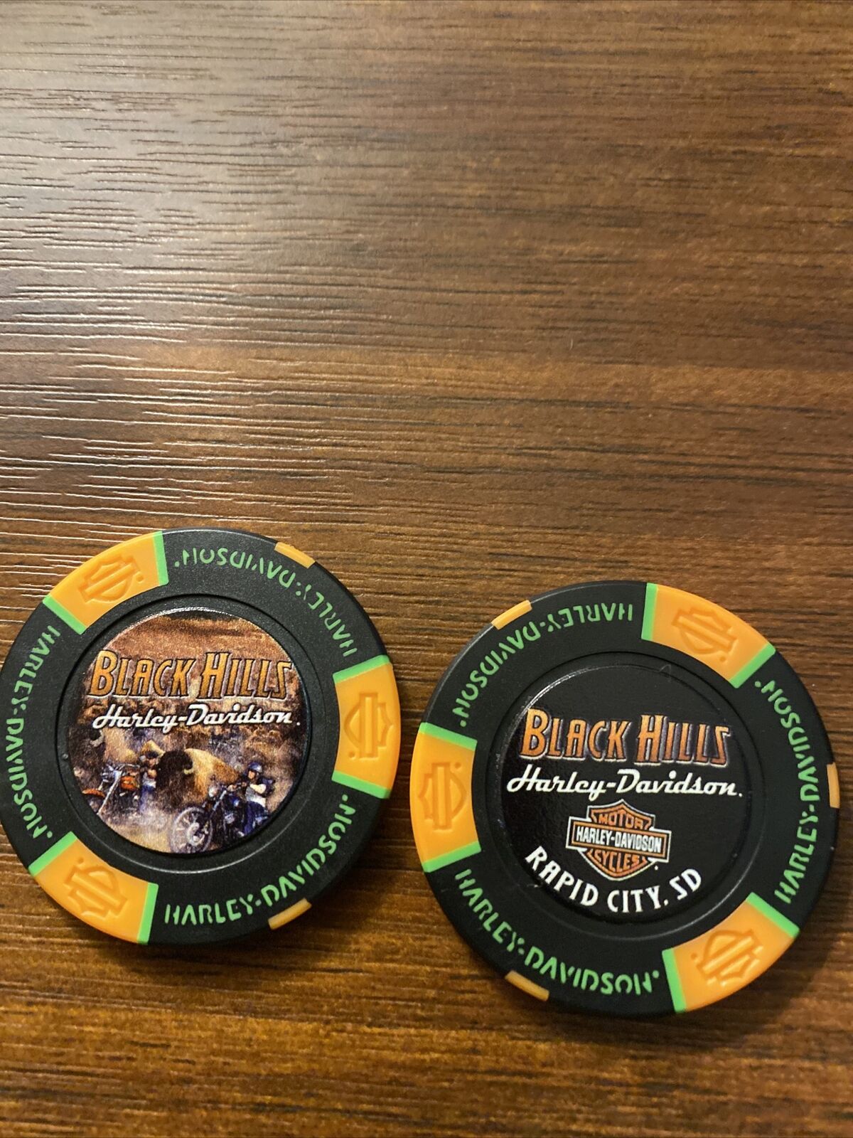 Harley Davidson Poker Chip Black Hills Hd ,rapid City  Sd