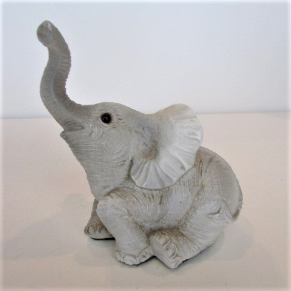 Gray Elephant Figurine 4.5" X 4.5