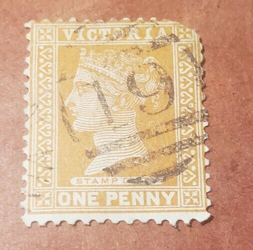 Gm106 Victoria Austrailia 1899 One Penny Used Stamp